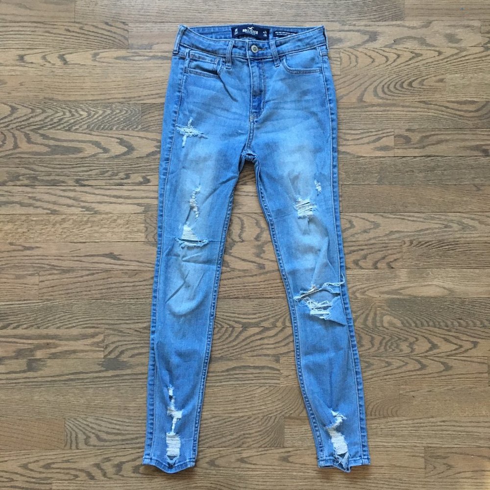 High-Rise Cropped Super Skinny Hollister Classic Stretch